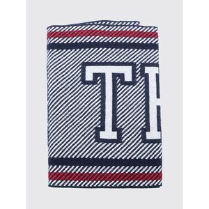 Thom Browne Men Thom Browne Pure Virgin Wool Scarf With Striped Pattern And Logo